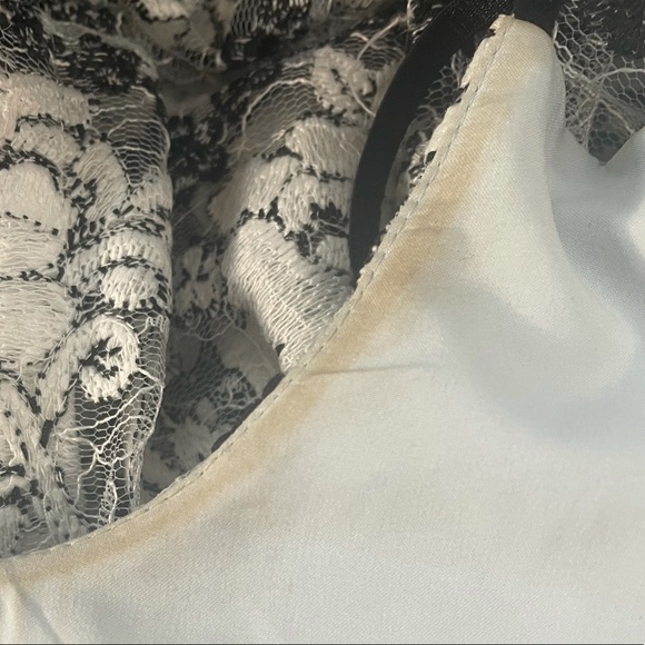 ASOS DESIGN Light Blue Premium Lace Midi Dress w/ Peplum Frill Hem Sz. 2 - Picture 10 of 11